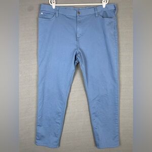 Banana Republic Traveler Jeans Mens 42x29 Blue Shadow Skinny Fit Stretch Comfort